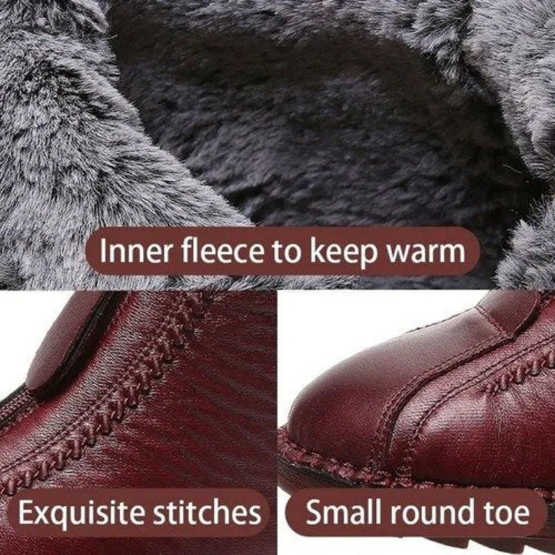 Bottines antidérapantes en cuir véritable : élégance et sécurité au quotidien